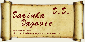 Darinka Dagović vizit kartica